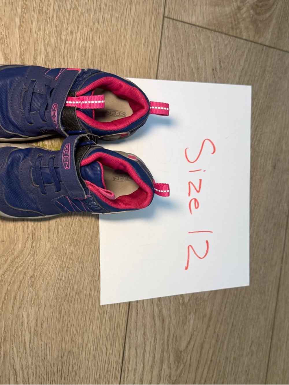 Keen Kids Navy and Hot Pink Athletic Sneakers